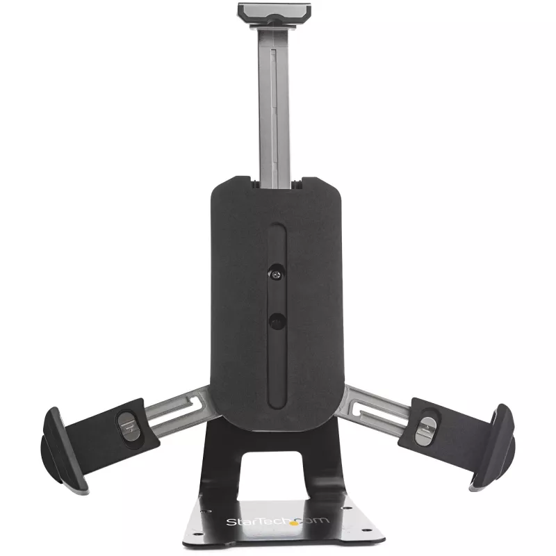 StarTech.com Suporte seguro para tablet com cabo de segurança K-Slot – suporte de tablet bloqueável para tablets de 7,9 a 13 polegadas – montagem universal ajustável para tablet para secretária/superfície – suporte antifurto bloqueável
