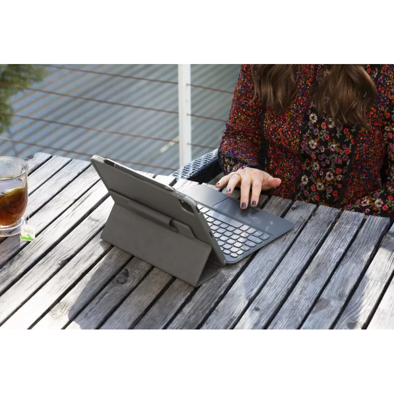 ZAGG Teclado Pro Keys with Trackpad-Apple-iPad 10.2-preto/cinzento-alemão