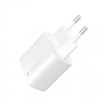 Adaptador de parede mophie Accessories USB-C 30W GaN Branco UE Carregamento rápido