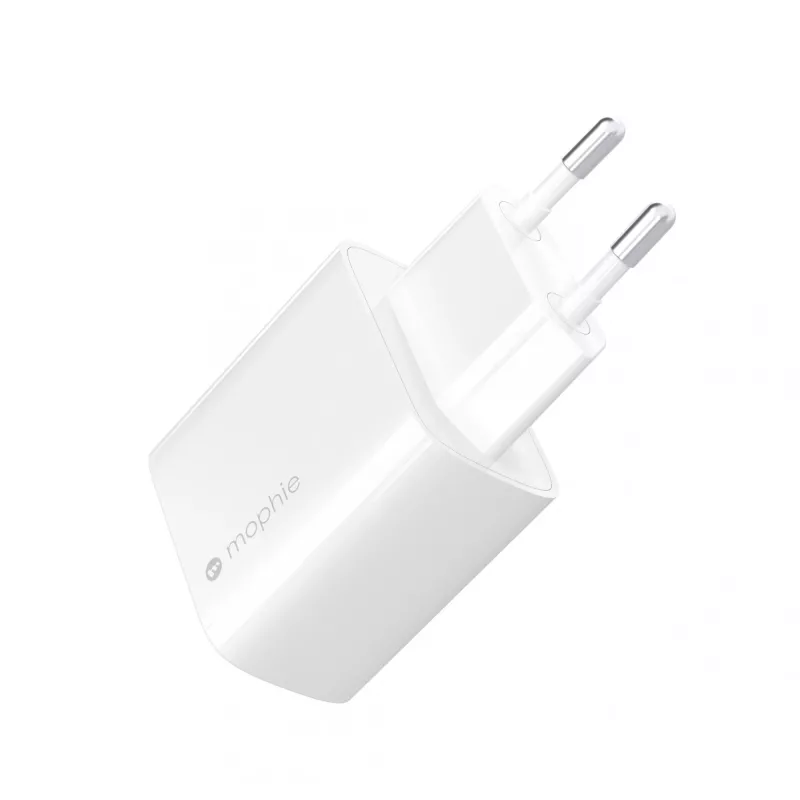 Adaptador de parede mophie Accessories USB-C 30W GaN Branco UE Carregamento rápido