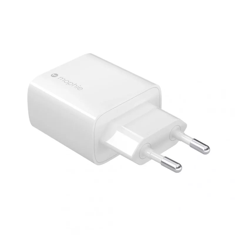 Adaptador de parede mophie Accessories USB-C 30W GaN Branco UE Carregamento rápido