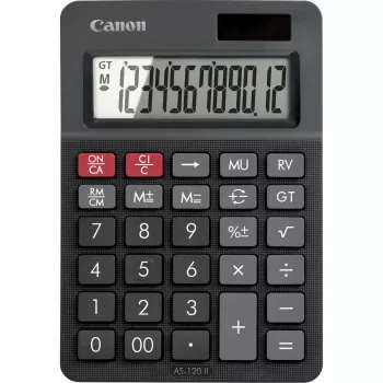 Calculadora de Secretária Canon AS-120 II 12 dígitos Preto