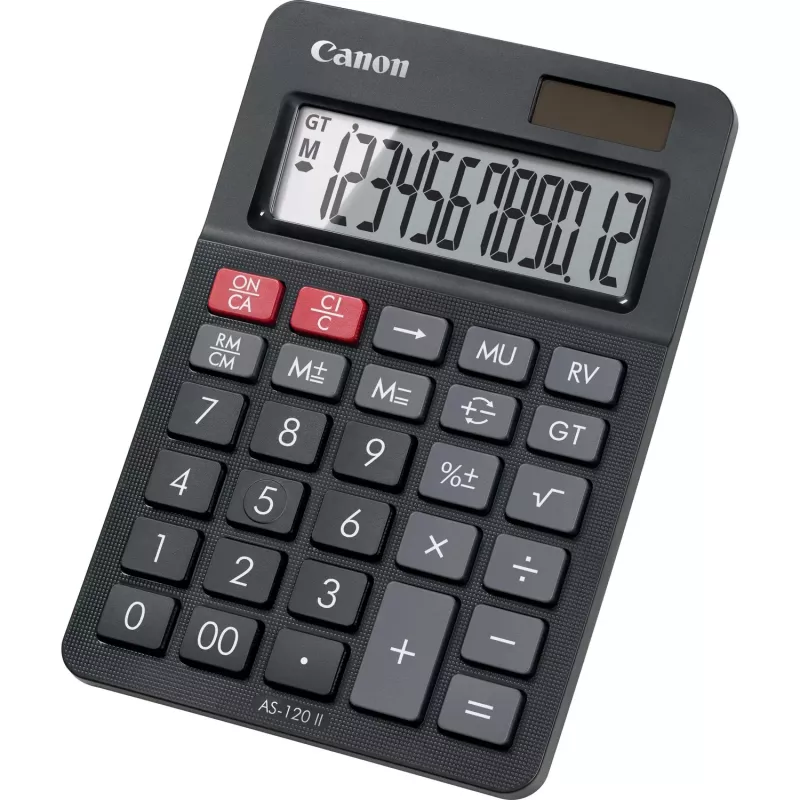 Calculadora de Secretária Canon AS-120 II 12 dígitos Preto