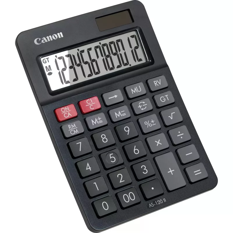 Calculadora de Secretária Canon AS-120 II 12 dígitos Preto