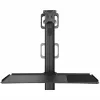 StarTech.com Carrinho Móvel para Workstation com Suporte para Monitor, Suporte para CPU/PC, Bandeja para Teclado – Carrinho Ergonómico de Altura Ajustável para Computador de Secretária – Estação de Trabalho Móvel com Rodas