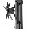 StarTech.com Carrinho Móvel para Workstation com Suporte para Monitor, Suporte para CPU/PC, Bandeja para Teclado – Carrinho Ergonómico de Altura Ajustável para Computador de Secretária – Estação de Trabalho Móvel com Rodas