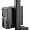 StarTech.com Carrinho Móvel para Workstation com Suporte para Monitor, Suporte para CPU/PC, Bandeja para Teclado – Carrinho Ergonómico de Altura Ajustável para Computador de Secretária – Estação de Trabalho Móvel com Rodas