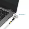 Cadeado de Segurança Rotativo Fino com Chave Mobilis 001325 T Lock Branco