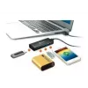Hub USB j5create JUH340 4 portas USB 3.0 preto alumínio