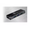 Hub USB j5create JUH340 4 portas USB 3.0 preto alumínio