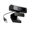 Webcam USB™ HD j5create JVCU100 com rotação 360°, resolução de gravação de vídeo 1080p, preto