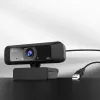 Webcam USB™ HD j5create JVCU100 com rotação 360°, resolução de gravação de vídeo 1080p, preto