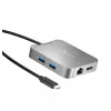Adaptador multiportas USB-C® PD j5create JCD391 4K60 Elite, prateado