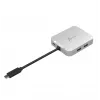 Adaptador multiportas USB-C® PD j5create JCD391 4K60 Elite, prateado