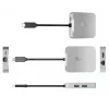 Adaptador multiportas USB-C® PD j5create JCD391 4K60 Elite, prateado