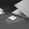 Adaptador multiportas USB-C® PD j5create JCD391 4K60 Elite, prateado