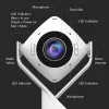 j5create JVCU360 360360° Webcam allround, resolução de gravação de vídeo 1080p, branco e preto