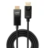 Cabo adaptador DP para HDMI Lindy 5m com HDR DisplayPort HDMI