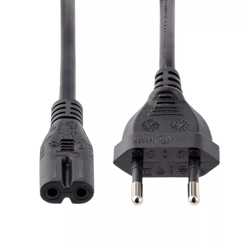 Cabo de alimentação para portátil StarTech.com 2 m, ficha EU para C7, 2,5 A 250 V