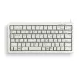 Teclado compacto CHERRY, QWERTY, 83 teclas, Combi USB/PS2, cinzento-claro