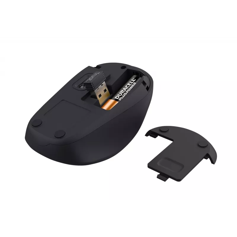 Rato Trust TM-201 escritório destro RF sem fios ótico 1600 DPI