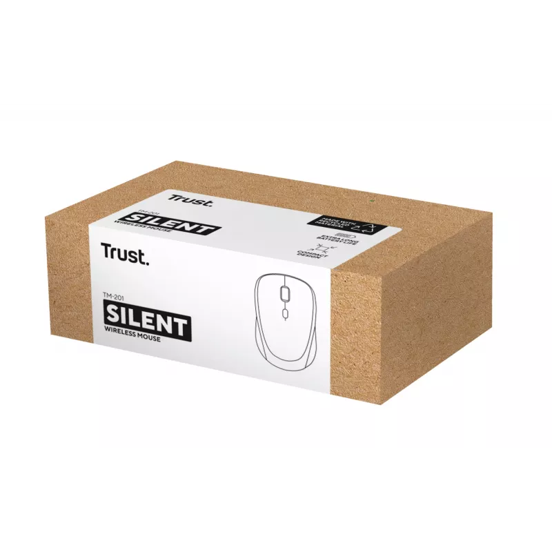 Rato Trust TM-201 escritório destro RF sem fios ótico 1600 DPI
