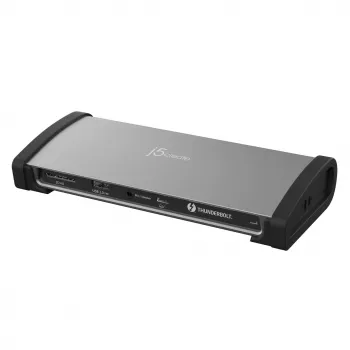j5create JTD562 - Dock Thunderbolt™ 4 8K - EU, Com fios, Thunderbolt 4, 96 W, 3,5 mm, 10,100,1000 Mbit/s, Cinzento