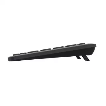 Trust Lyra Teclado Office USB RF Wireless Bluetooth Alemão Preto Tenkeyless