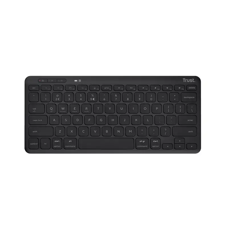 Trust Lyra Teclado Office USB RF Wireless Bluetooth Alemão Preto Tenkeyless
