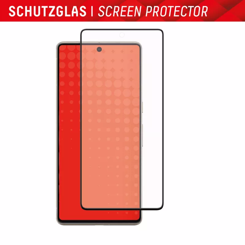 Displex Película protetora de ecrã Full Cover (10H) para Google Pixel 7 Pro, moldura de aplicação ecológica, cobertura total