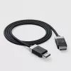 Cabo DisplayPort ALOGIC FUDP2-SGR 2 m Cinzento Preto