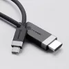 Adaptador de cabo de vídeo ALOGIC FUCHD2-SGR 2 m HDMI tipo A USB Type-C Cinzento