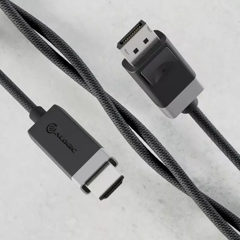 Adaptador de cabo de vídeo ALOGIC FUDPHD2-SGR 2 m DisplayPort HDMI Preto Cinzento