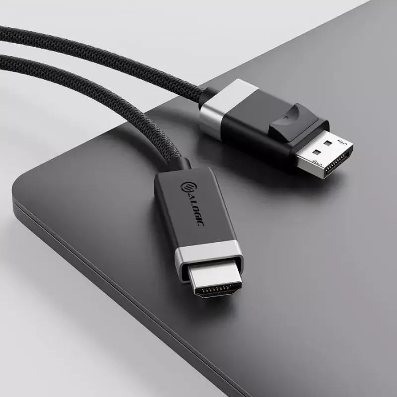 Adaptador de cabo de vídeo ALOGIC FUDPHD2-SGR 2 m DisplayPort HDMI Preto Cinzento