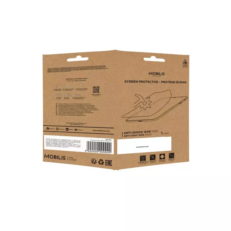 Película de proteção de ecrã transparente Mobilis 036174 para Zebra ET51/56, dureza 5H
