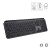 Teclado Logitech MX Keys S Universal RF Wireless + Bluetooth AZERTY Belga Grafite