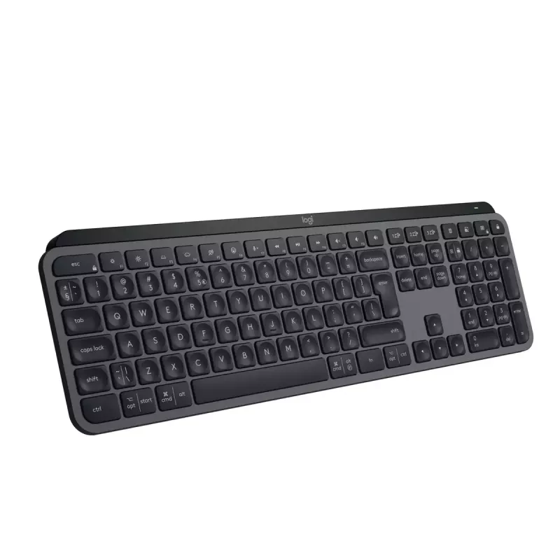Teclado Logitech MX Keys S Universal RF Wireless + Bluetooth AZERTY Belga Grafite
