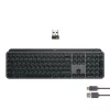 Teclado Logitech MX Keys S Universal RF Wireless + Bluetooth AZERTY Belga Grafite