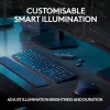 Teclado Logitech MX Keys S Universal RF Wireless + Bluetooth AZERTY Belga Grafite