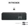 Teclado Logitech MX Keys S Universal RF Wireless + Bluetooth AZERTY Belga Grafite