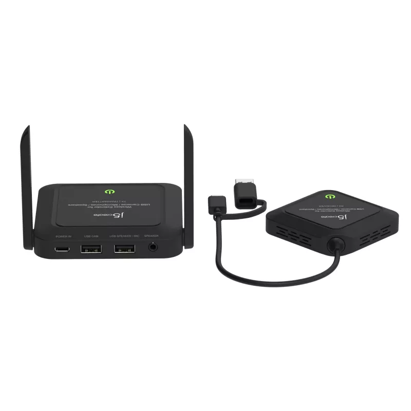 Extensor wireless j5create JVW120 para câmaras / microfones / altifalantes USB™, preto