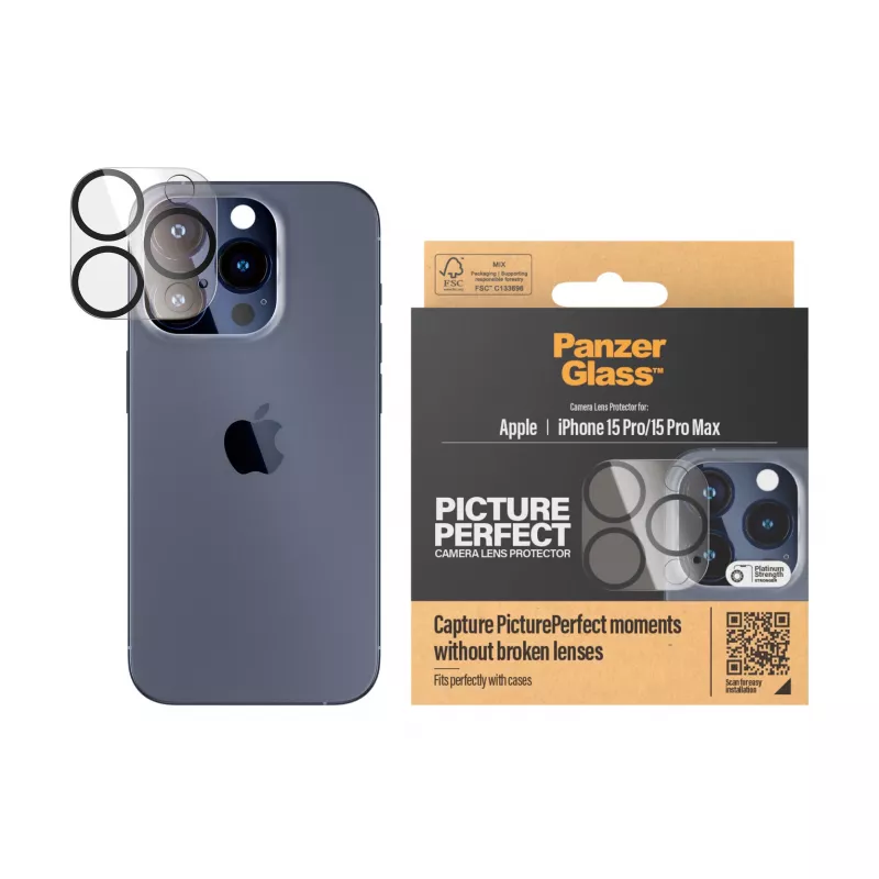 Proteção de lente de câmara PanzerGlass ® PicturePerfect iPhone 15 Pro | 15 Pro Max