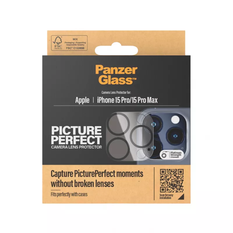 Proteção de lente de câmara PanzerGlass ® PicturePerfect iPhone 15 Pro | 15 Pro Max