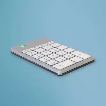 Teclado numérico R-Go Tools R-Go Numpad Break, teclado numérico ergonómico com software Break, Bluetooth, branco