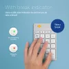 Teclado numérico R-Go Tools R-Go Numpad Break, teclado numérico ergonómico com software Break, Bluetooth, branco