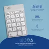 Teclado numérico R-Go Tools R-Go Numpad Break, teclado numérico ergonómico com software Break, Bluetooth, branco