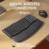 Logitech Wave Keys for Business Teclado ergonómico full-size sem fios