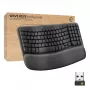 Logitech Wave Keys for Business Teclado ergonómico full-size sem fios