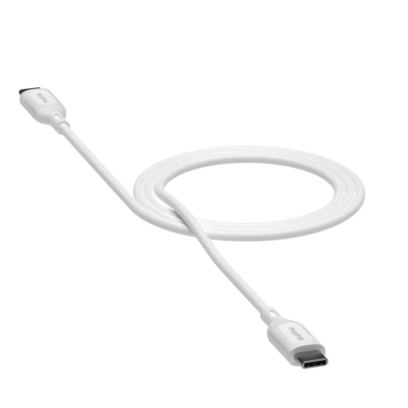 Cabo de carregamento mophie essentials | 1 m cabo USB USB 2.0 USB-C branco