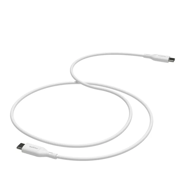 Cabo de carregamento mophie essentials | 1 m cabo USB USB 2.0 USB-C branco